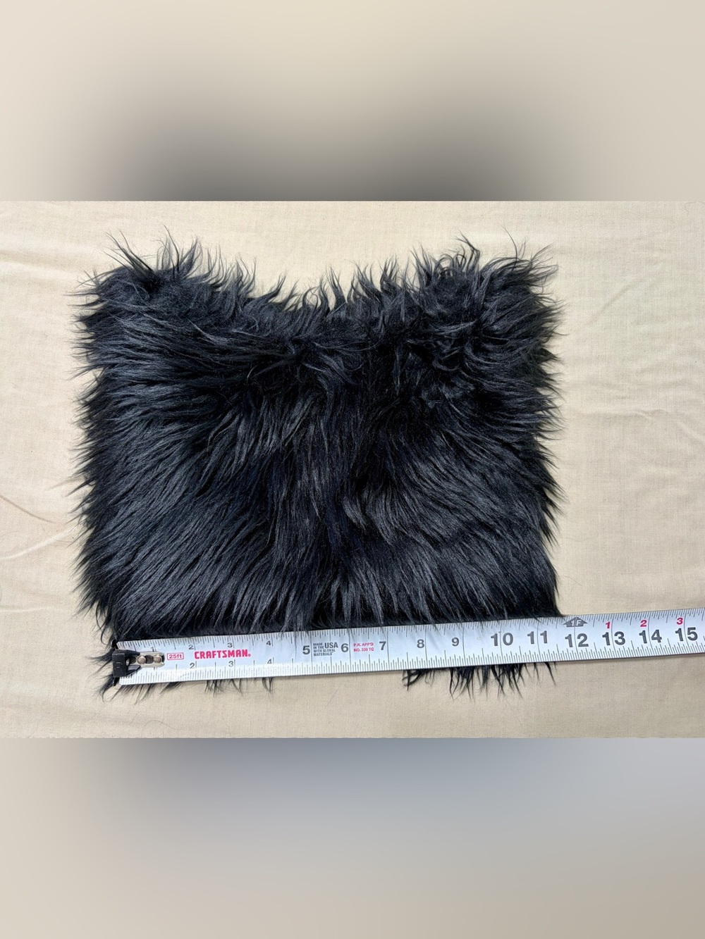 Source Unknown Kids Black Faux Fur Hat